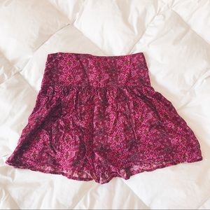 Hollister Pink Printed Skirt
